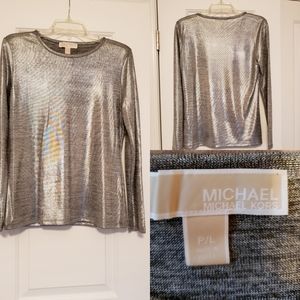 Michael Kors Metallic Top